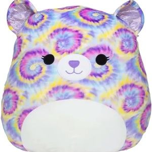 Squishmallows 20 Inch Janessa the Rainbow Tie-dye Bear Stuffed Animal Plush